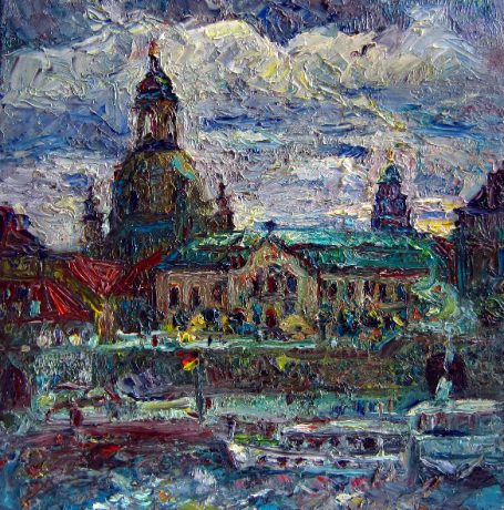 Viktoriya Gorodetska, Blick auf Frauenkirche Dresden