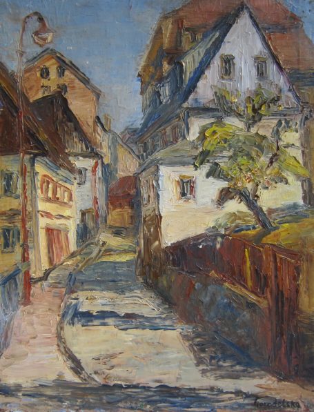 Viktoriya Gorodetska, Sächsische Schweiz Sebnitz Straße am Tag 