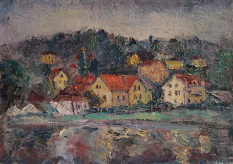 Viktoriya Gorodetska, Dresden Herbst Blick auf Loschwitz 