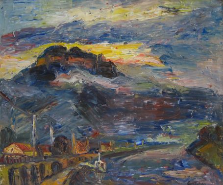 Viktoriya Gorodetska, Sächsische Schweiz Königstein Sonnenuntergang