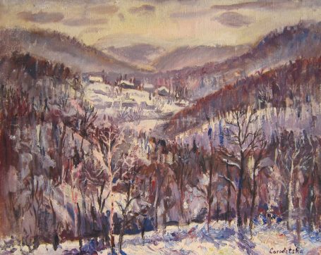 Viktoriya Gorodetska, Winterberge in Karpaten 
