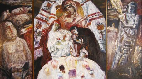 Viktoriya Gorodetska, Ukraine, Ostern, Öl auf Leinwand