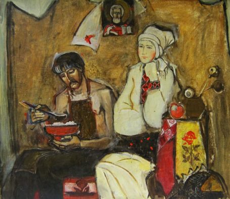 Viktoriya Gorodetska, Ukrainer, Öl auf Leinwand