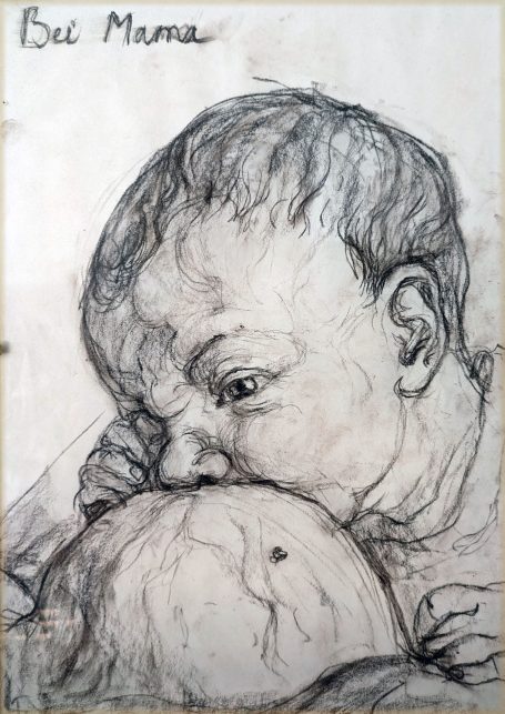 Gorodetska, Baby Porträt, Zeichnung