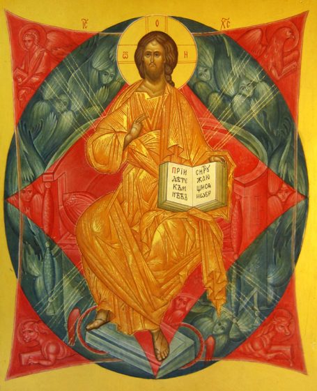Viktoriya Gorodetska, Erlöser, Jesus Christus, Ikone, Eitempera