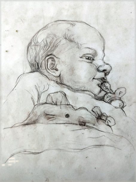 Gorodetska, Baby Porträt, Zeichnung