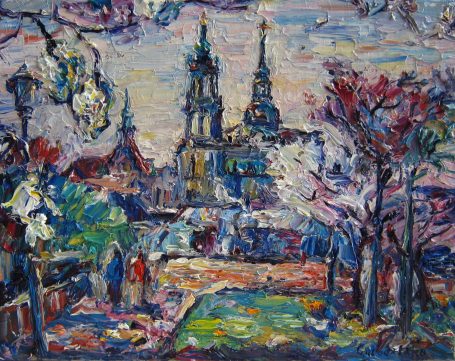 Viktoriya Gorodetska, Dresden Frühling Elberadweg Schief 