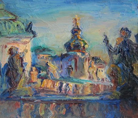 Viktoriya Gorodetska, Dresden Zwinger am Abend 