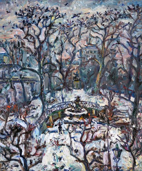 Viktoriya Gorodetska, Dresde, Winter, Brunnen