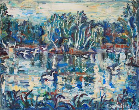Viktoriya Gorodetska, See, Vogelinsel